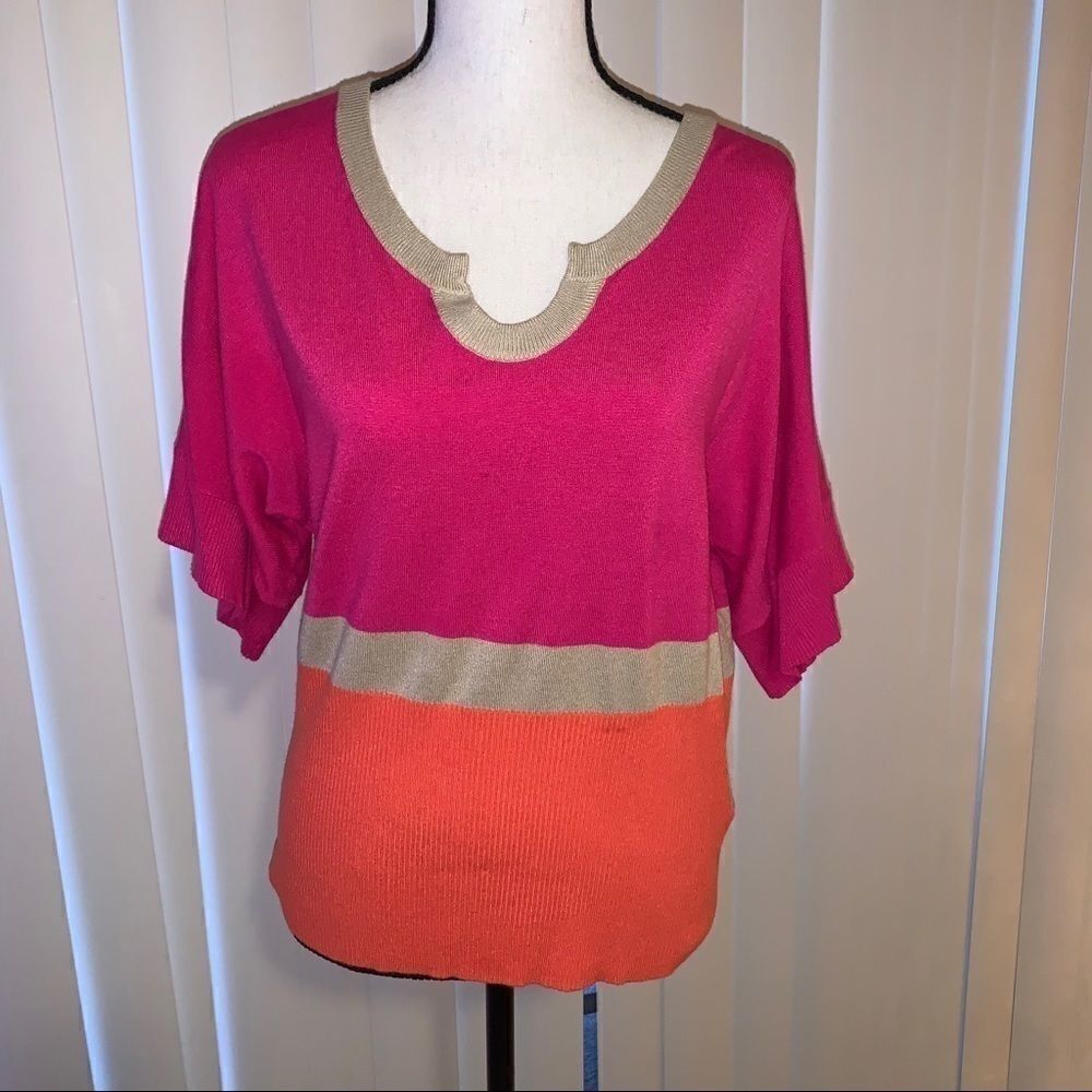 Cable and Gauge block color sweater size M